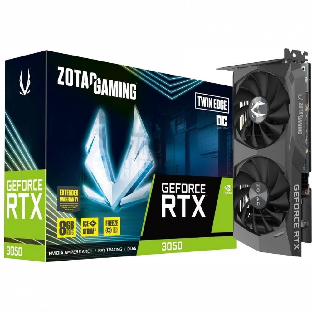 Видеокарта Zotac RTX3050 Twin Edge OC ZT-A30500H-10M 8 ГБ