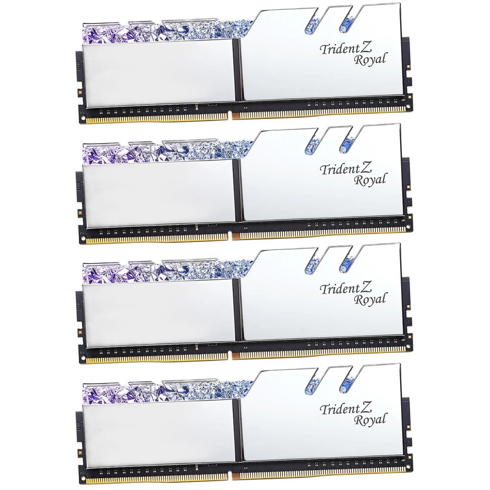 ОЗУ G.Skill Trident Z Royal 64 GB F4-3200C16Q-64GTRS DIMM, DDR4, 64 Гб (4 х 16 Гб), 3200 МГц