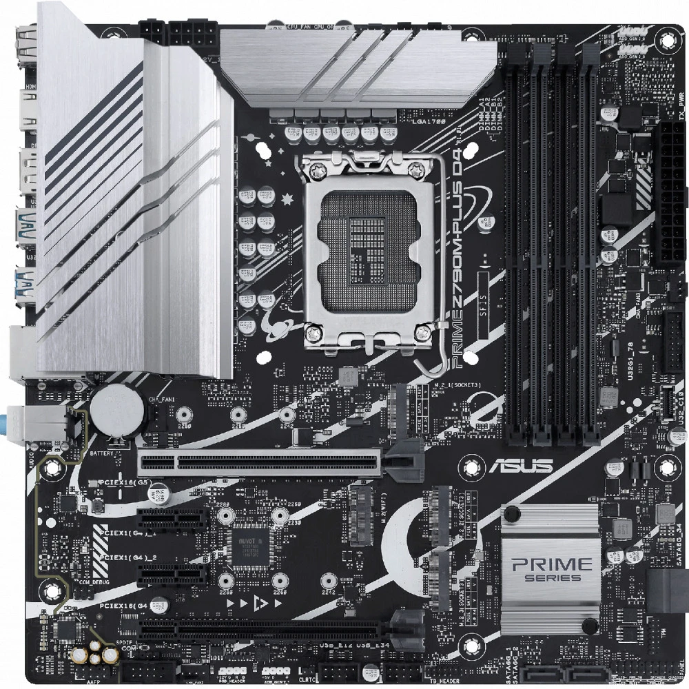Материнская плата Asus PRIME Z790M-PLUS DDR4 90MB1D20-M0EAY0 Micro-ATX, LGA 1700