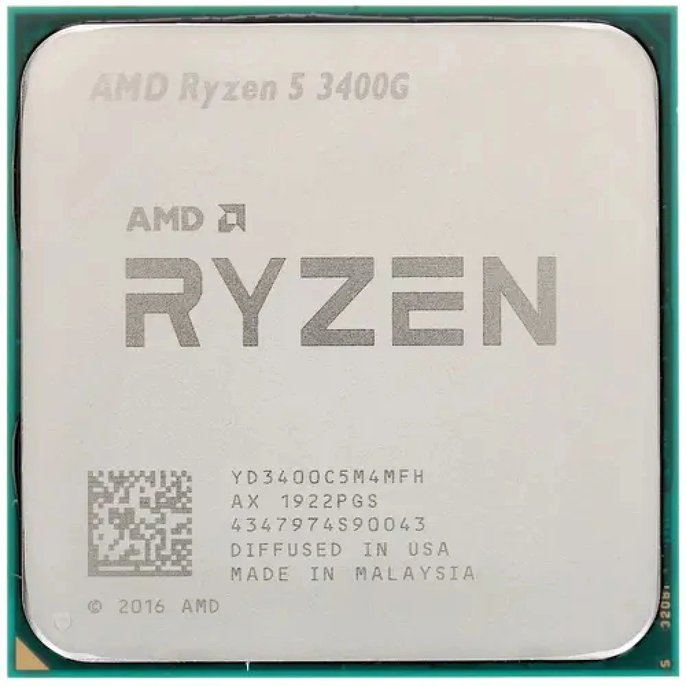 Процессор AMD Ryzen 5 3400G YD340GC5FIMPK 3.7 ГГц, 4 МБ, OEM