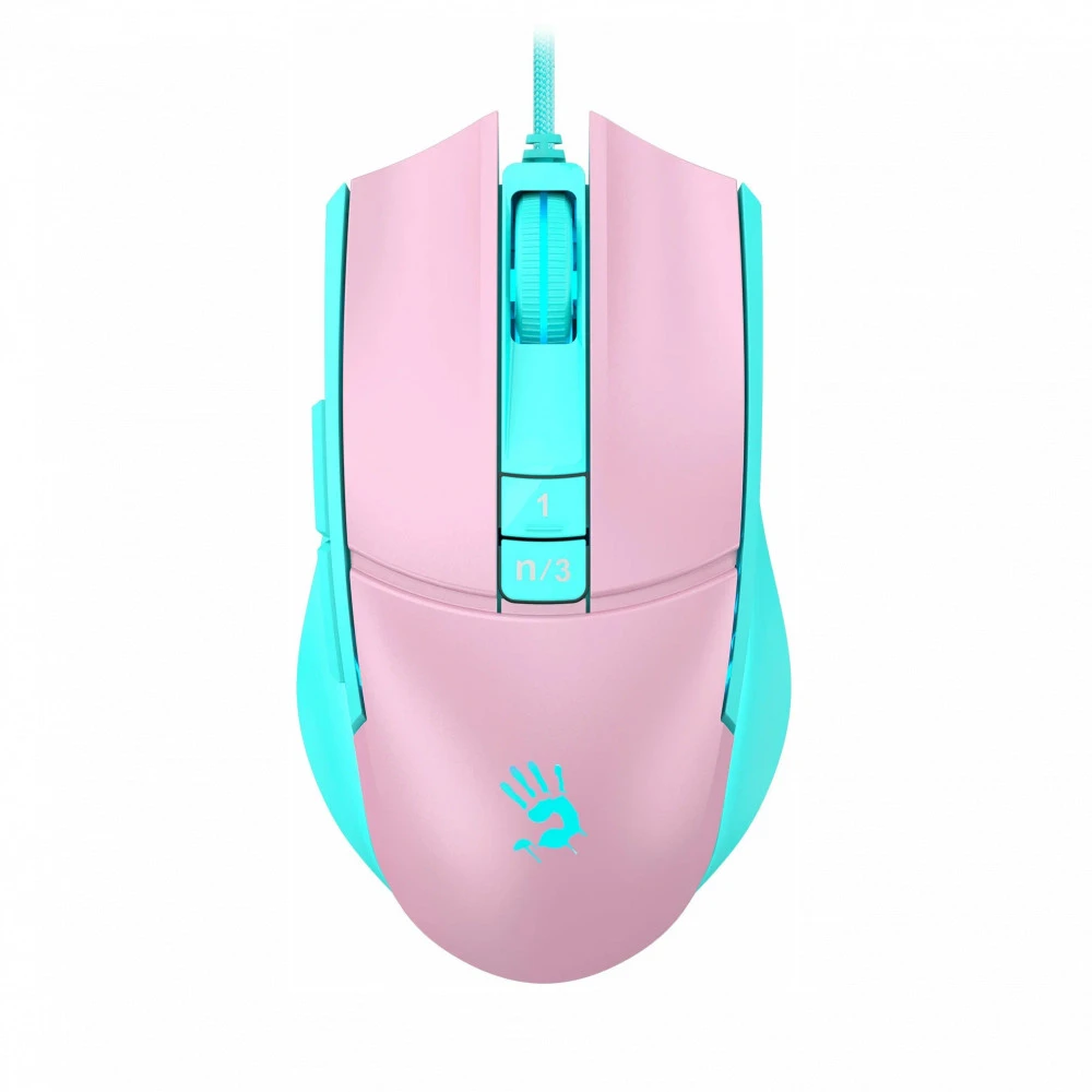 Мышь A4Tech Bloody L65 Max розовый, голубой L65 MAX/SKY PINK Игровые, Проводная