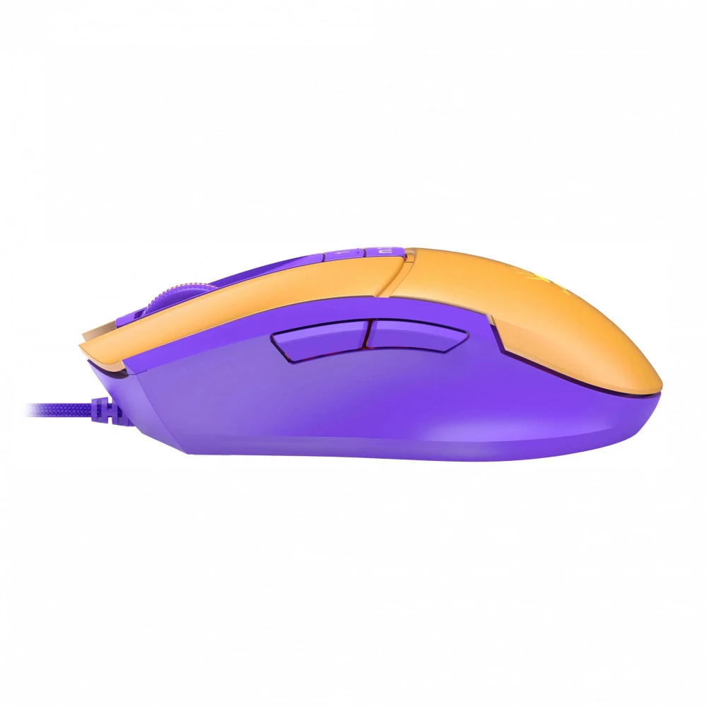 Мышь A4Tech L65 Max желтый фиолетовый L65 MAX/ROYAL VIOLET Игровые, Проводная