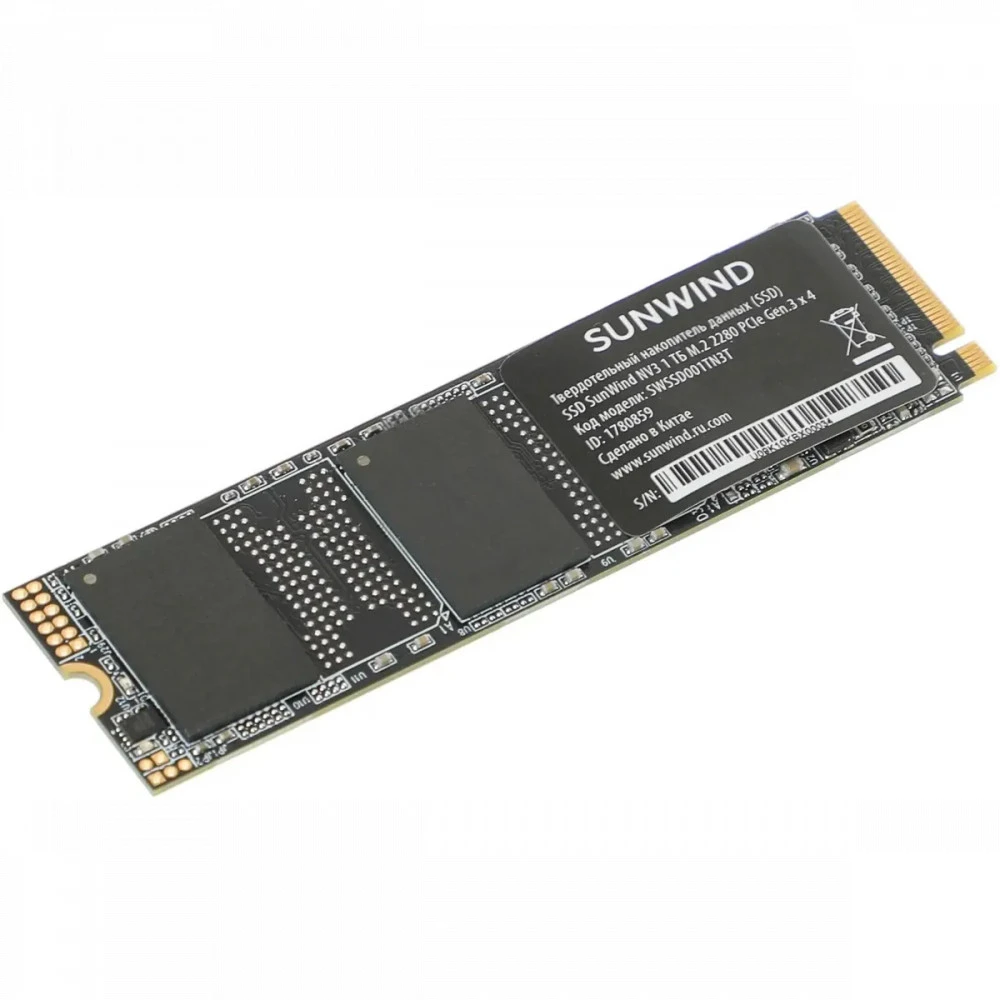 Жесткий диск SunWind NV3 SWSSD001TN3T SSD (твердотельные), 1 ТБ, M.2, PCIe