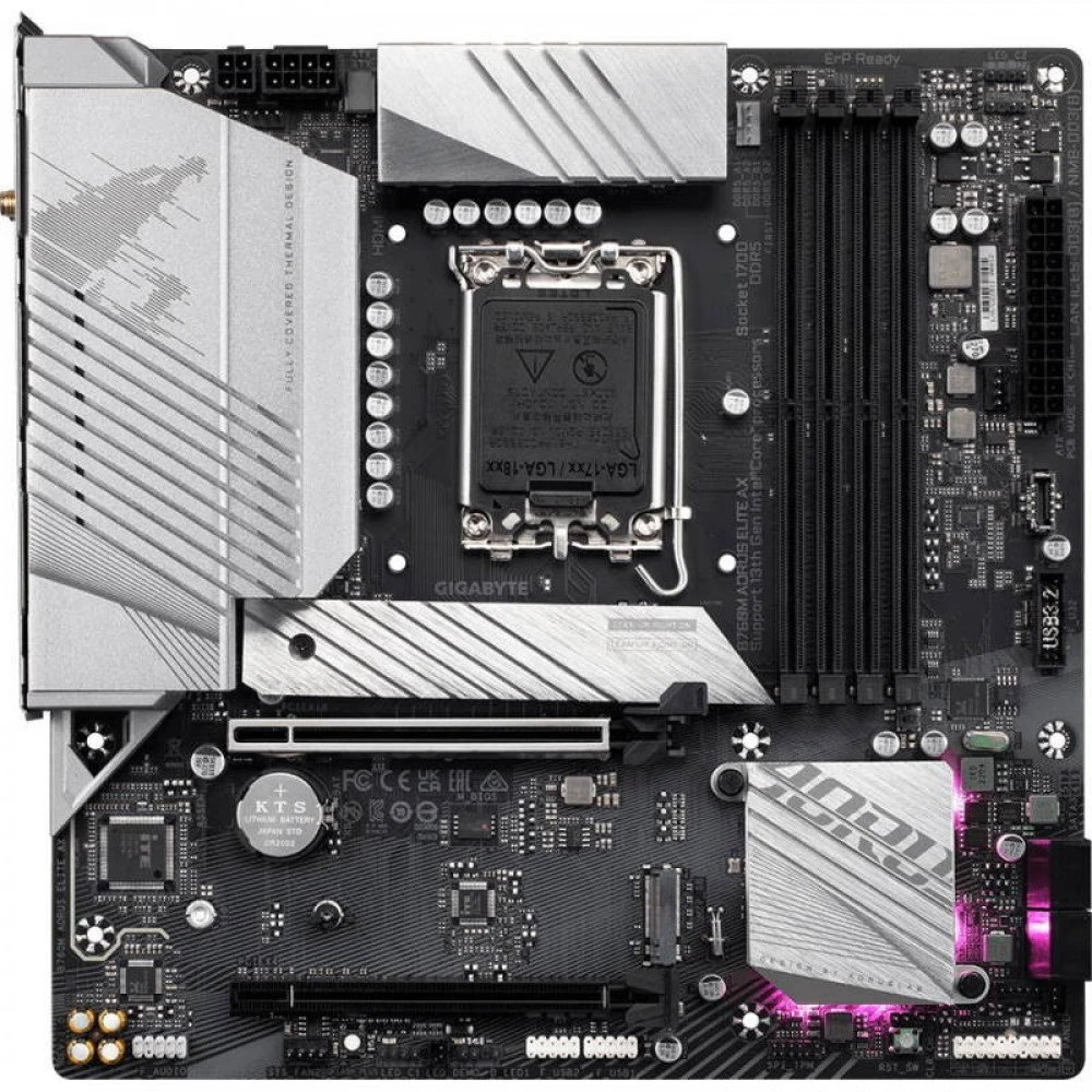 Материнская плата Gigabyte B760M AORUS ELITE AX Micro-ATX, LGA 1700