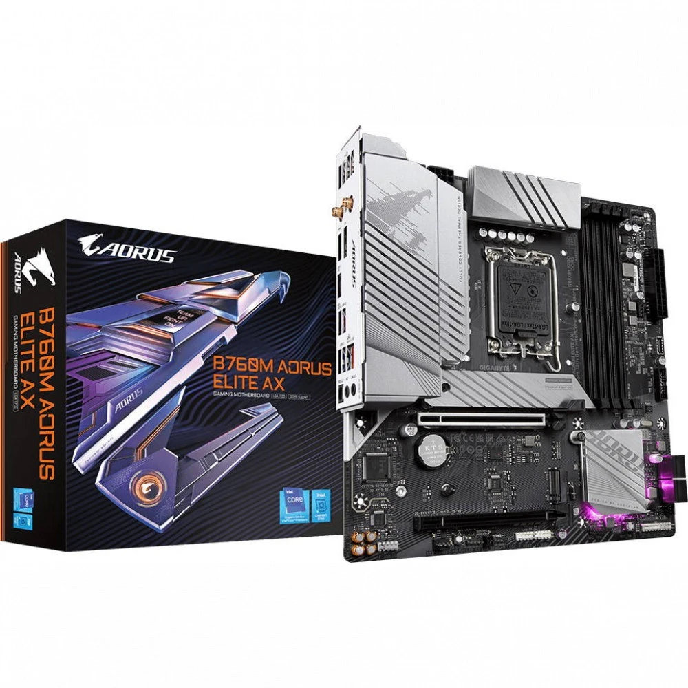 Материнская плата Gigabyte B760M AORUS ELITE AX Micro-ATX, LGA 1700