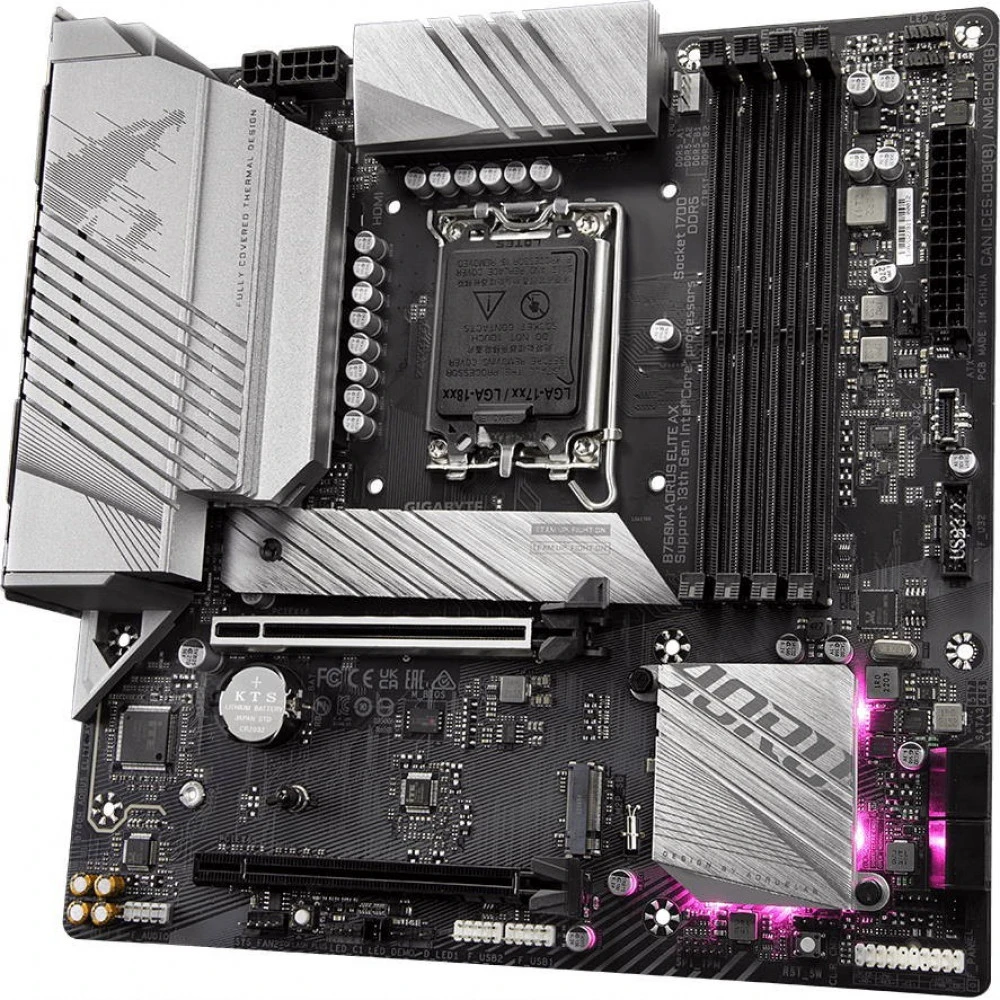 Материнская плата Gigabyte B760M AORUS ELITE AX Micro-ATX, LGA 1700