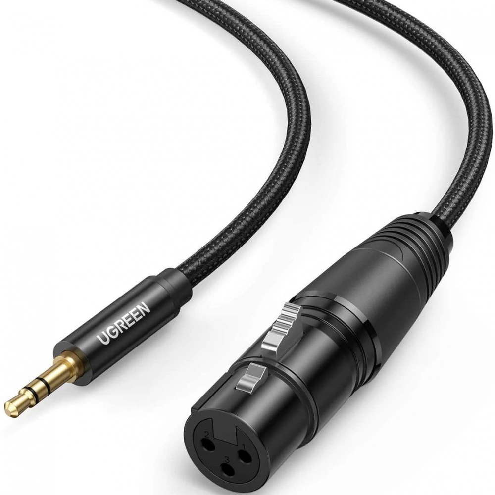 Кабель интерфейсный UGREEN AV182 20244 MINI JACK 3.5 (output) - XLR x2