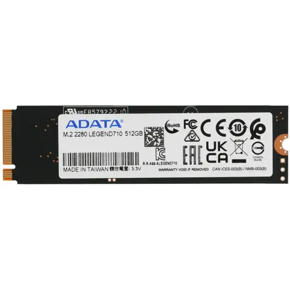 Жесткий диск ADATA LEGEND 710 [ALEG-710-512GCS] SSD (твердотельные), 512 ГБ, M.2, PCIe