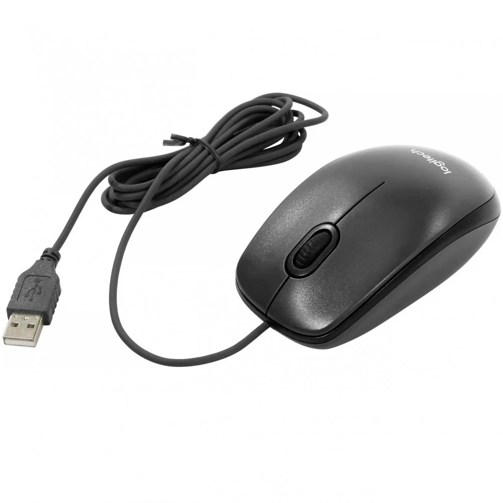 Мышь Logitech M100 Black 910-006652 Бюджетные, Проводная