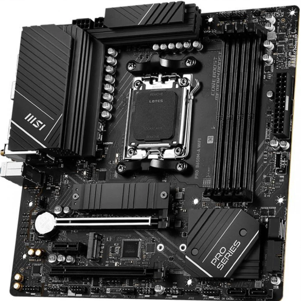 Материнская плата MSI PRO B650M-A WIFI Micro-ATX, AMD AM5