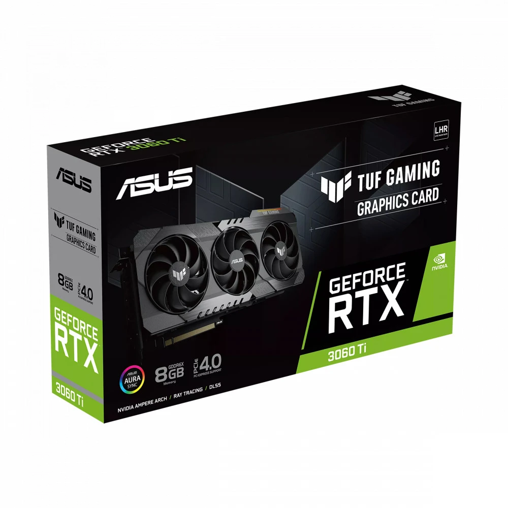 Видеокарта Asus RTX 3060 Ti TUF-RTX3060TI-O8GD6XGAMING 8 ГБ