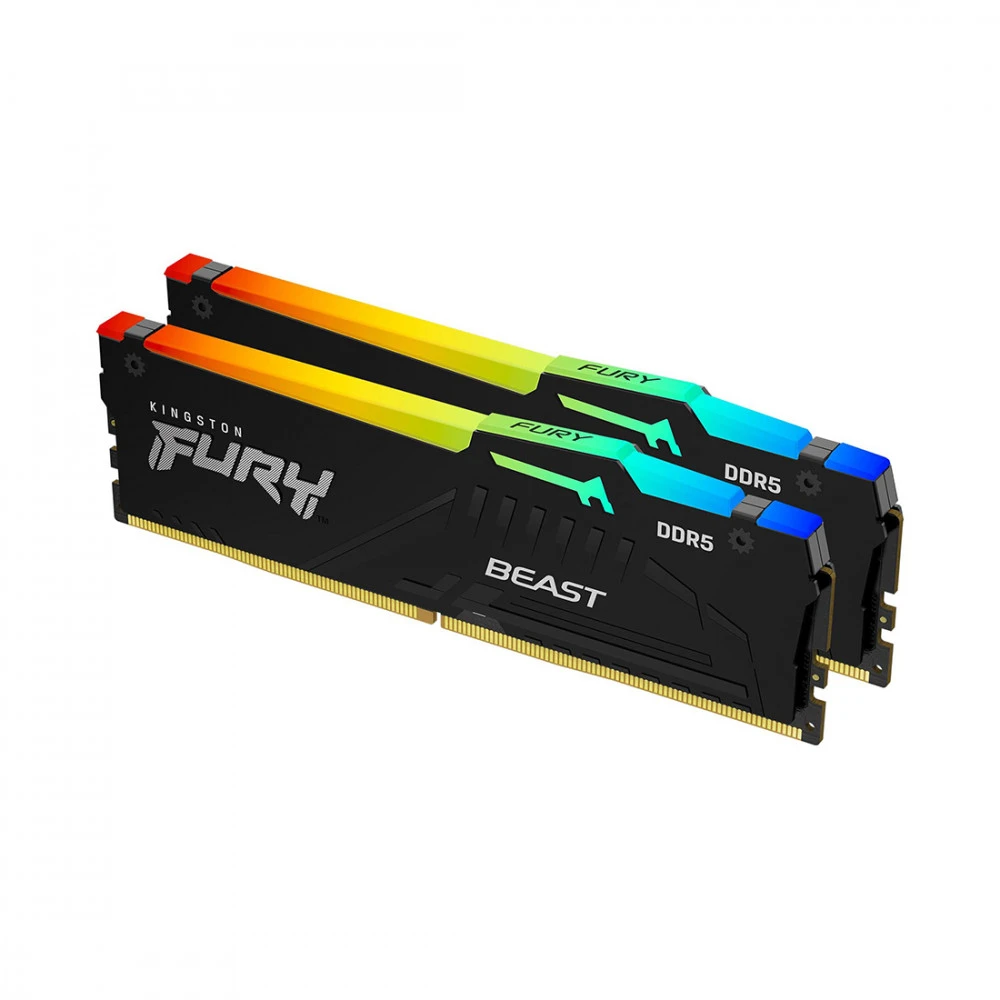 ОЗУ Kingston Fury Beast RGB KF560C36BBEAK2-32 DIMM, DDR5, 32 Гб (2 х 16 Гб), 6000 МГц