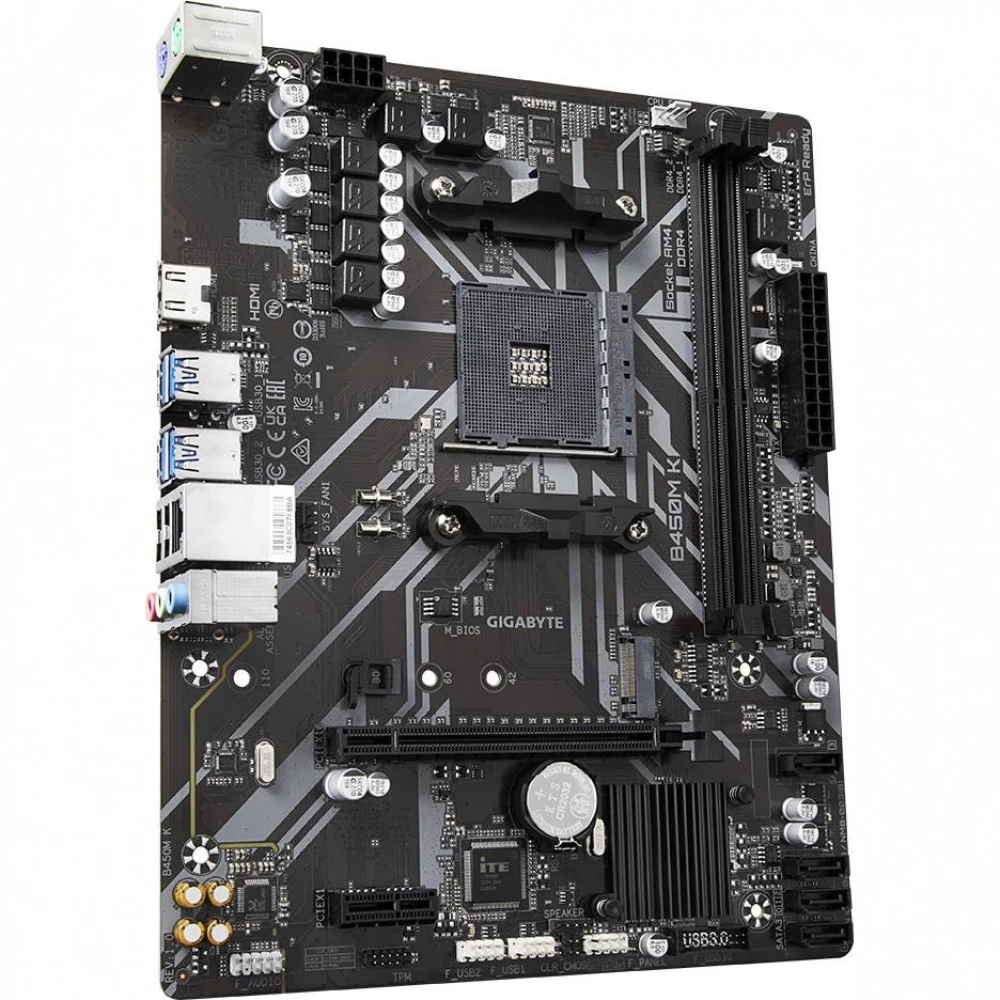Материнская плата Gigabyte B450M K Micro-ATX, AMD AM4