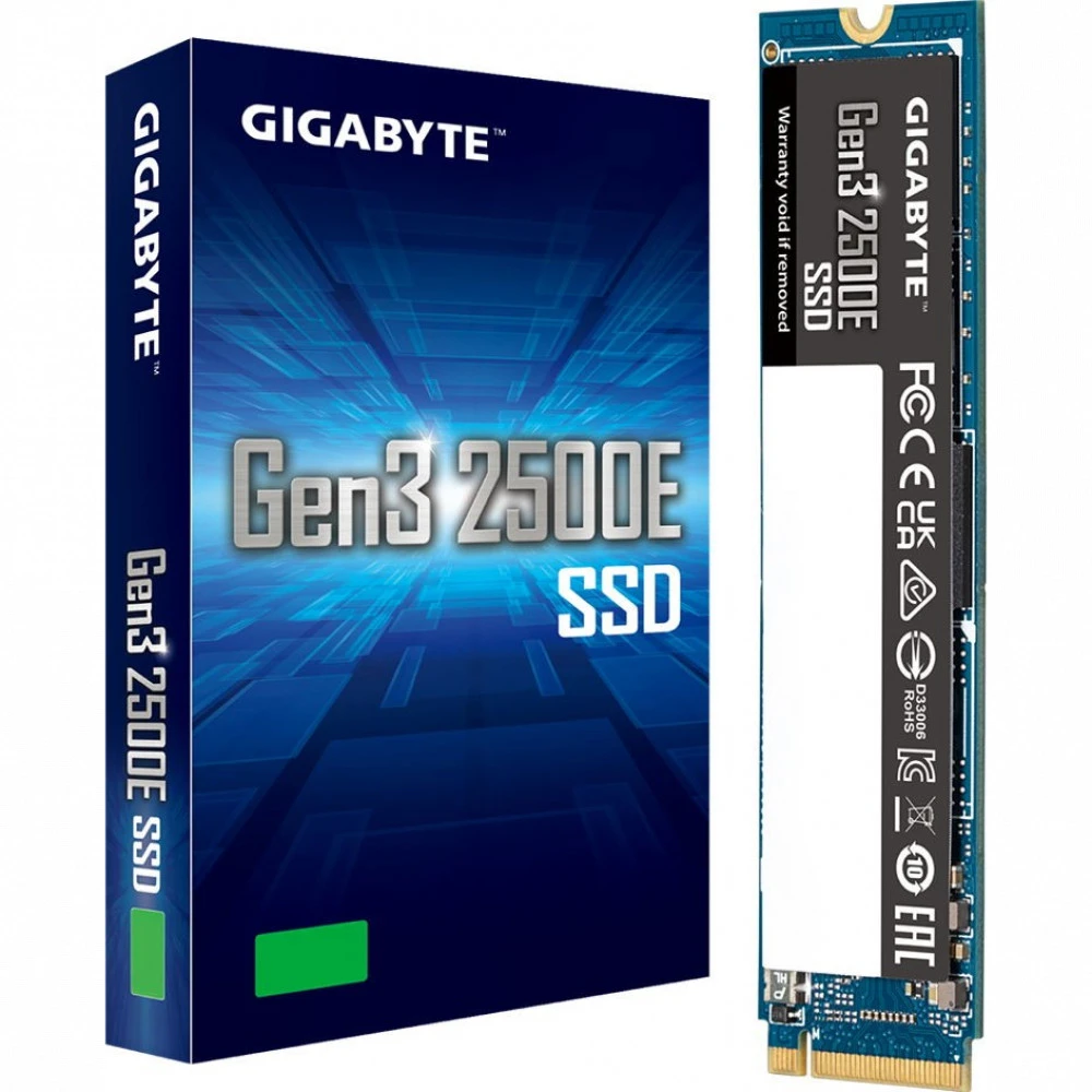Жесткий диск Gigabyte Gen3 2500E G325E500G SSD (твердотельные), 500 ГБ, M.2, PCIe