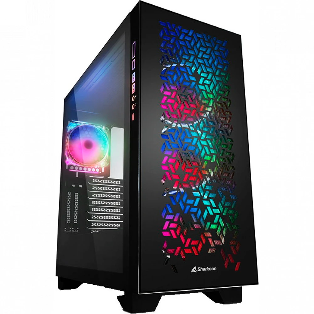 Корпус Sharkoon ELITE SHARK CA300H BLACK ELITE SHARK CA300H Bk Full-Tower