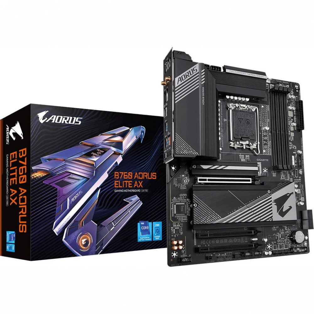 Материнская плата Gigabyte B760 AORUS ELITE AX ATX, LGA 1700