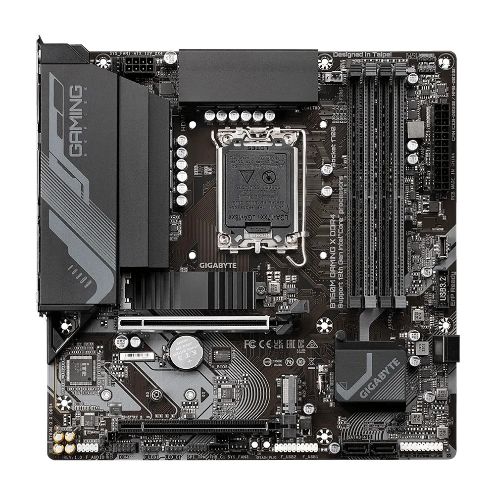 Материнская плата Gigabyte B760M GAMING X DDR4 Micro-ATX, LGA 1700