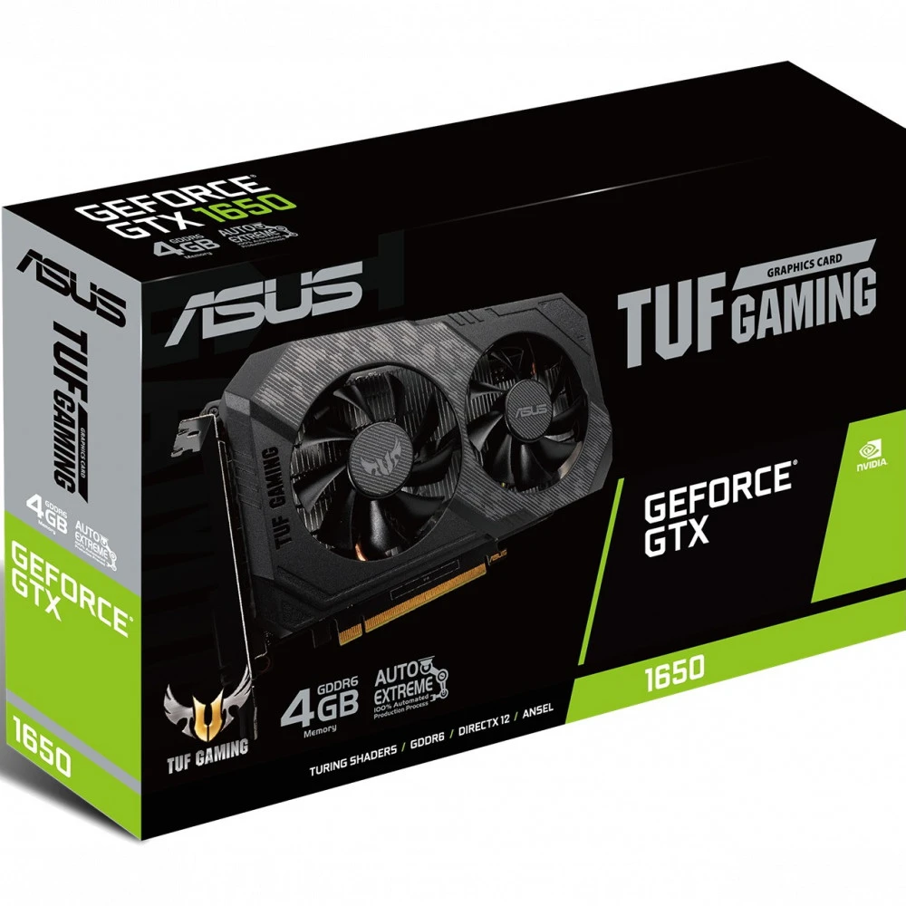Видеокарта Asus GeForce GTX 1650 TUF-GTX1650-O4GD6-P-V2-GAMING 4 ГБ