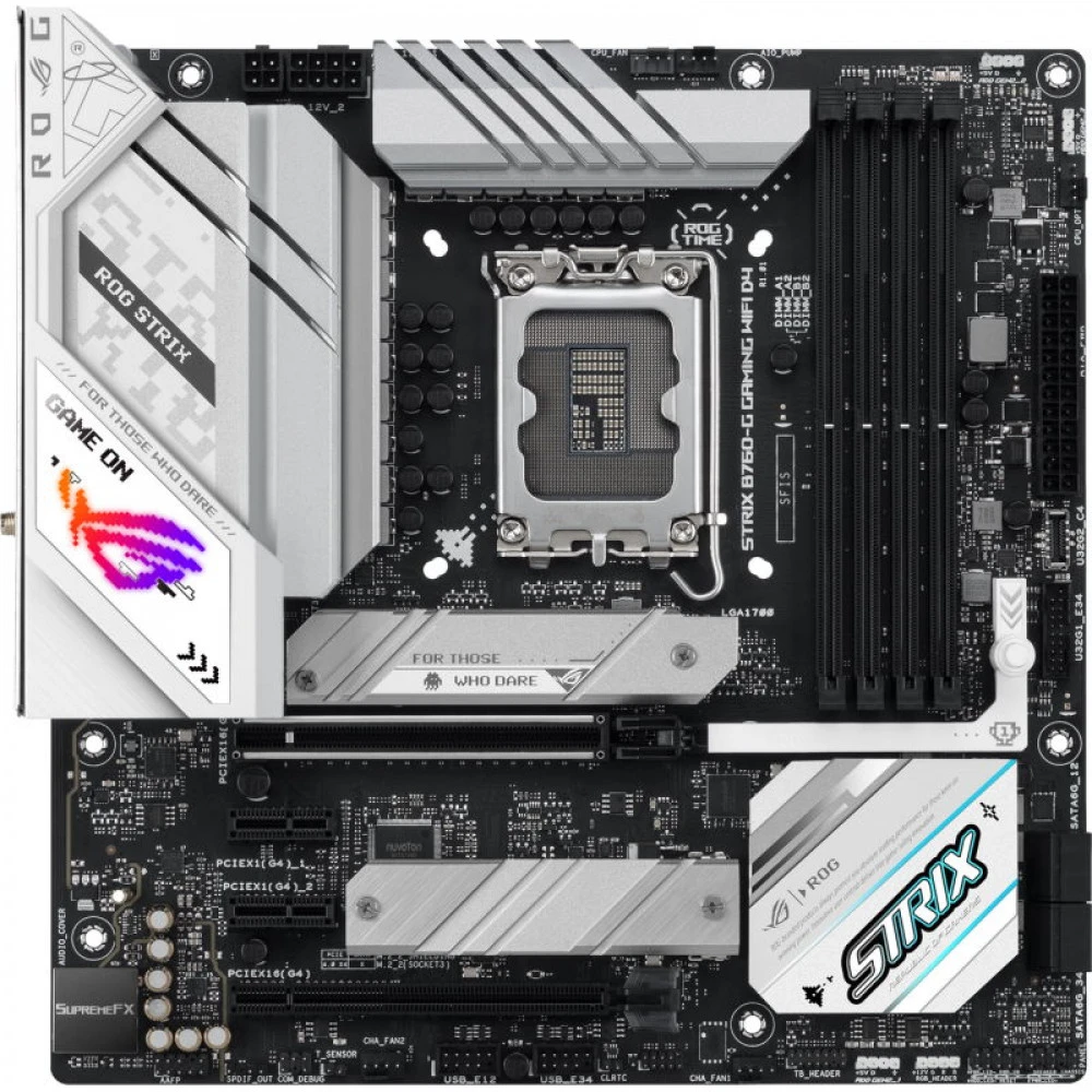 Материнская плата Asus ROG STRIX B760-G GAMING WIFI D4 Micro-ATX, LGA 1700