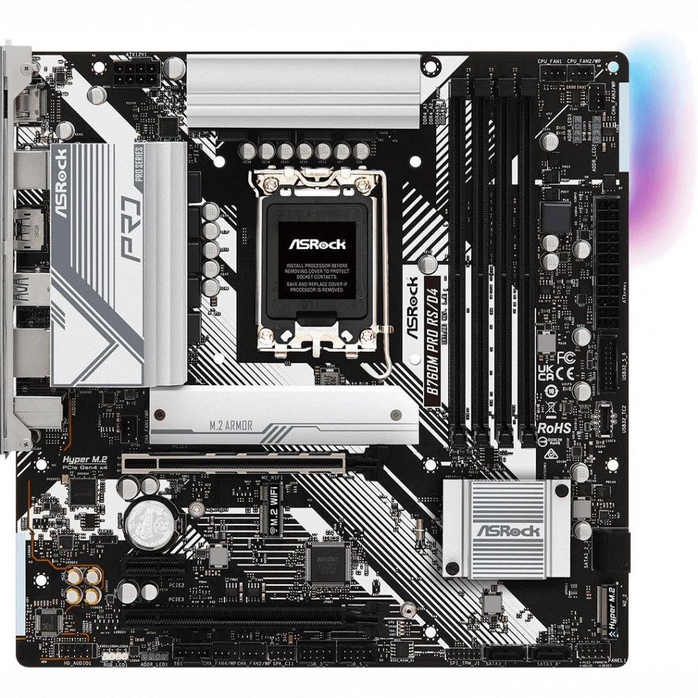Материнская плата ASRock B760M PRO RS/D4 Micro-ATX, LGA 1700