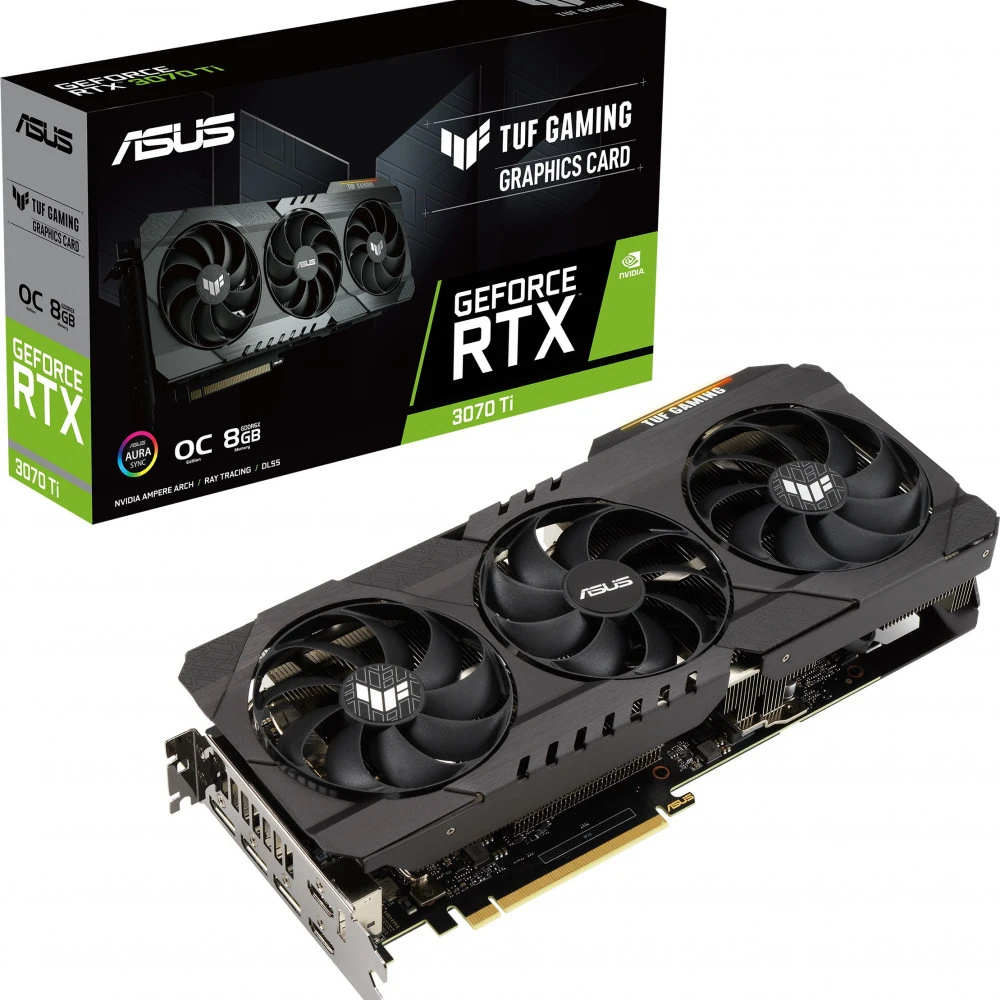 Видеокарта Asus GeForce RTX3070Ti TUF-RTX3070TI-8G-GAMING LHR 8 ГБ