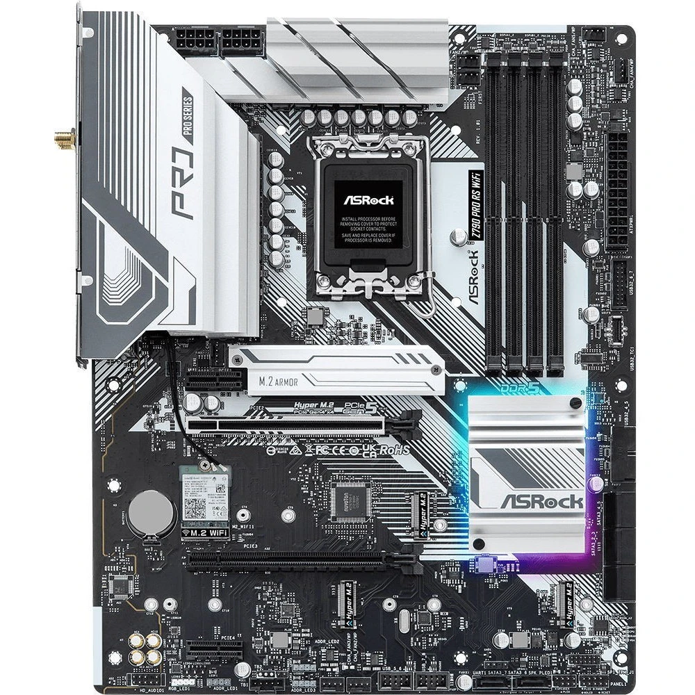 Материнская плата ASRock Z790 PRO RS WIFI ATX, LGA 1700