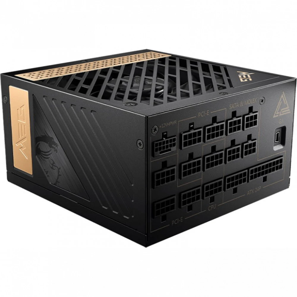 Блок питания MSI MEG Ai1300P PCIE5 1300 Вт, 80+ Platinum