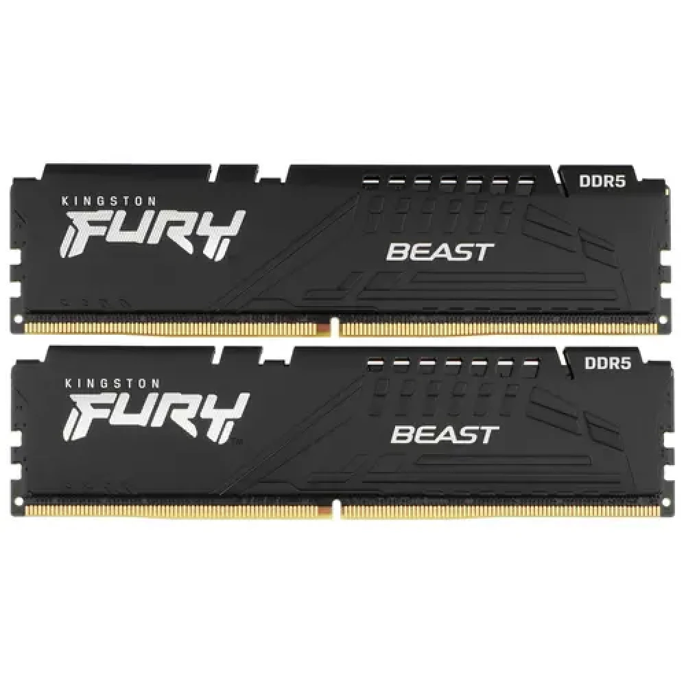 ОЗУ Kingston FURY Beast Black KF560C36BBEK2-16 DIMM, DDR5, 16 Гб (2 х 8 Гб), 6000 МГц