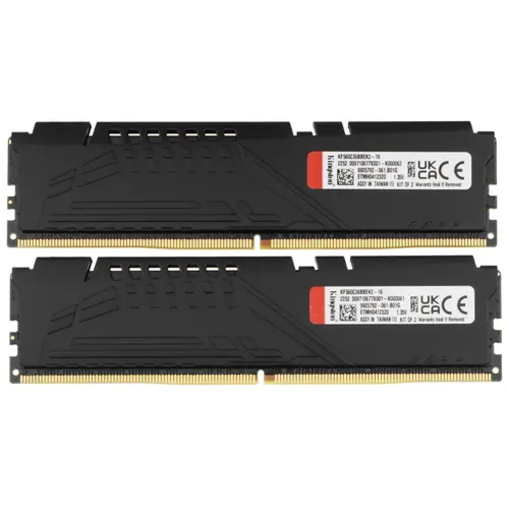 ОЗУ Kingston FURY Beast Black KF560C36BBEK2-16 DIMM, DDR5, 16 Гб (2 х 8 Гб), 6000 МГц