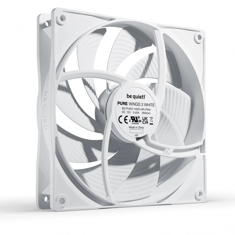 Система охлаждения be quiet! Pure Wings 3 140mm PWM high-speed White BL113 Для системного блока