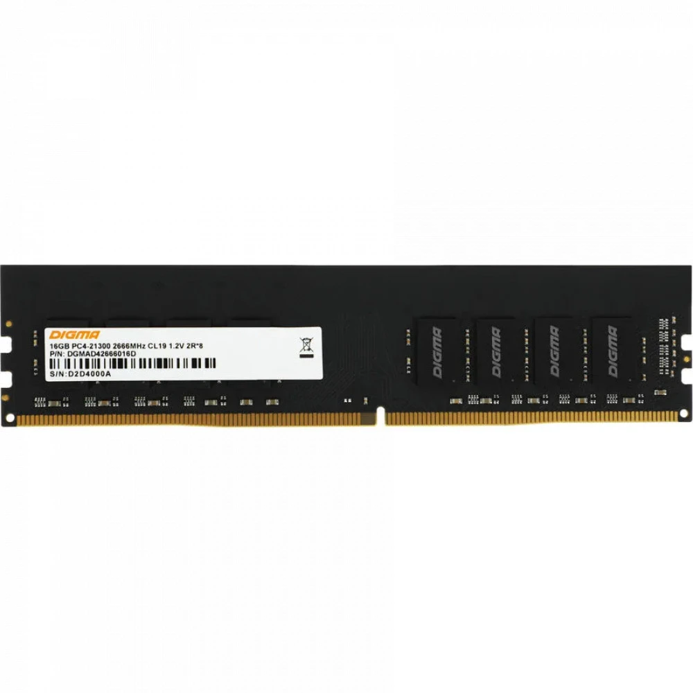 ОЗУ Digma DGMAD42666016D DIMM, DDR4, 16 Гб, 2666 МГц