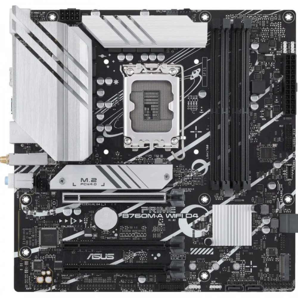 Материнская плата Asus Prime B760M-A WIFI D4 90MB1CX0-M0EAY0 Micro-ATX, LGA 1700
