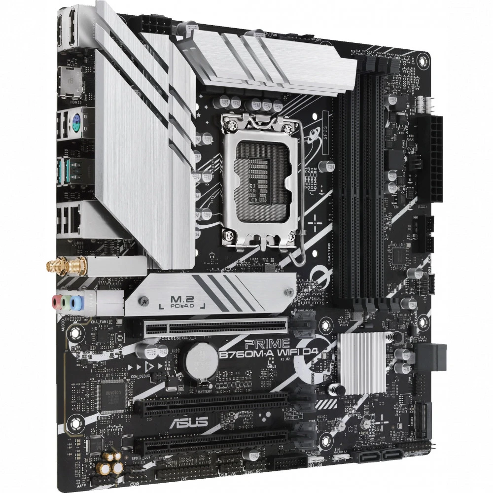 Материнская плата Asus Prime B760M-A WIFI D4 90MB1CX0-M0EAY0 Micro-ATX, LGA 1700