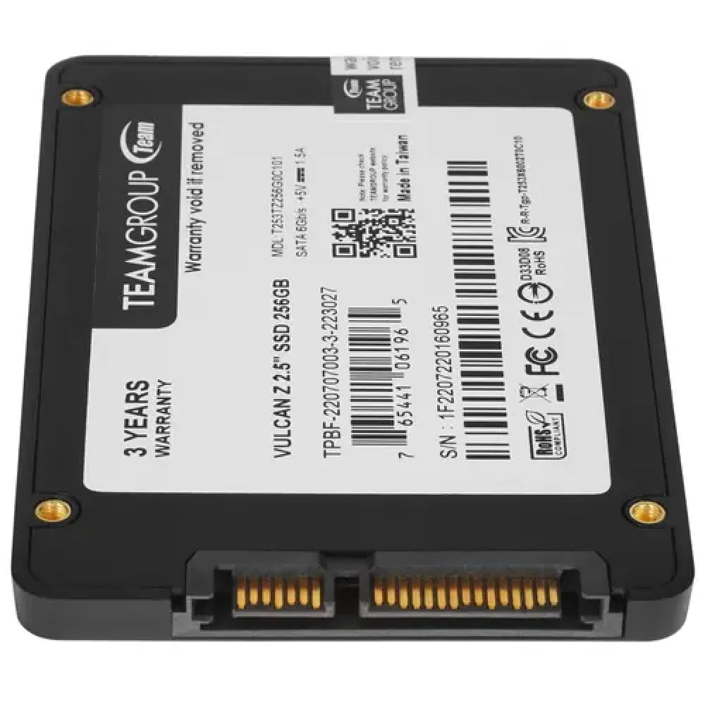 Жесткий диск Team Group VULCAN Z [T253TZ256G0C101] SSD (твердотельные), 256 ГБ, 2.5 дюйма, SATA