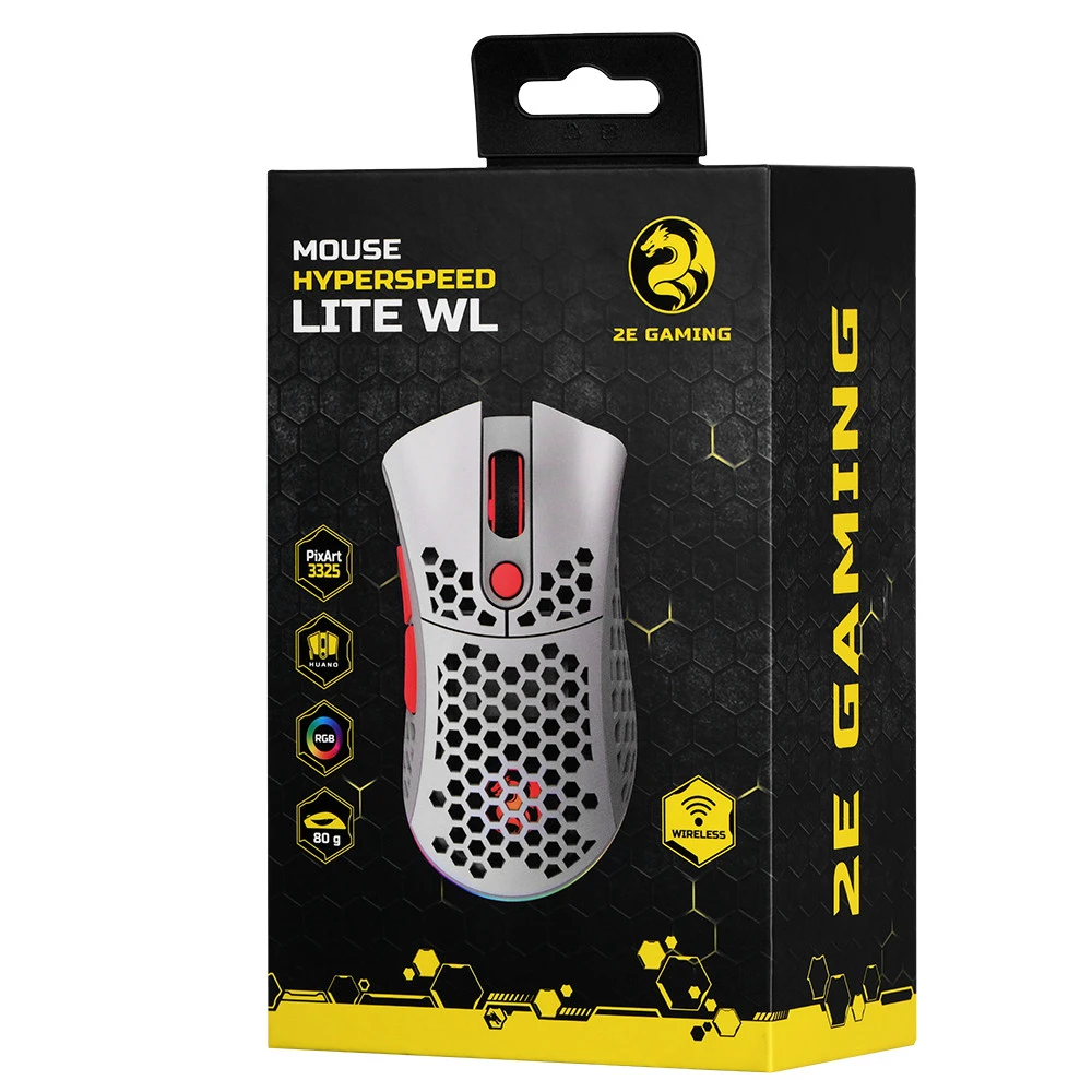 Мышь 2E Gaming HyperSpeed Lite WL 2E-MGHSL-WT-WL Игровые, Беспроводная