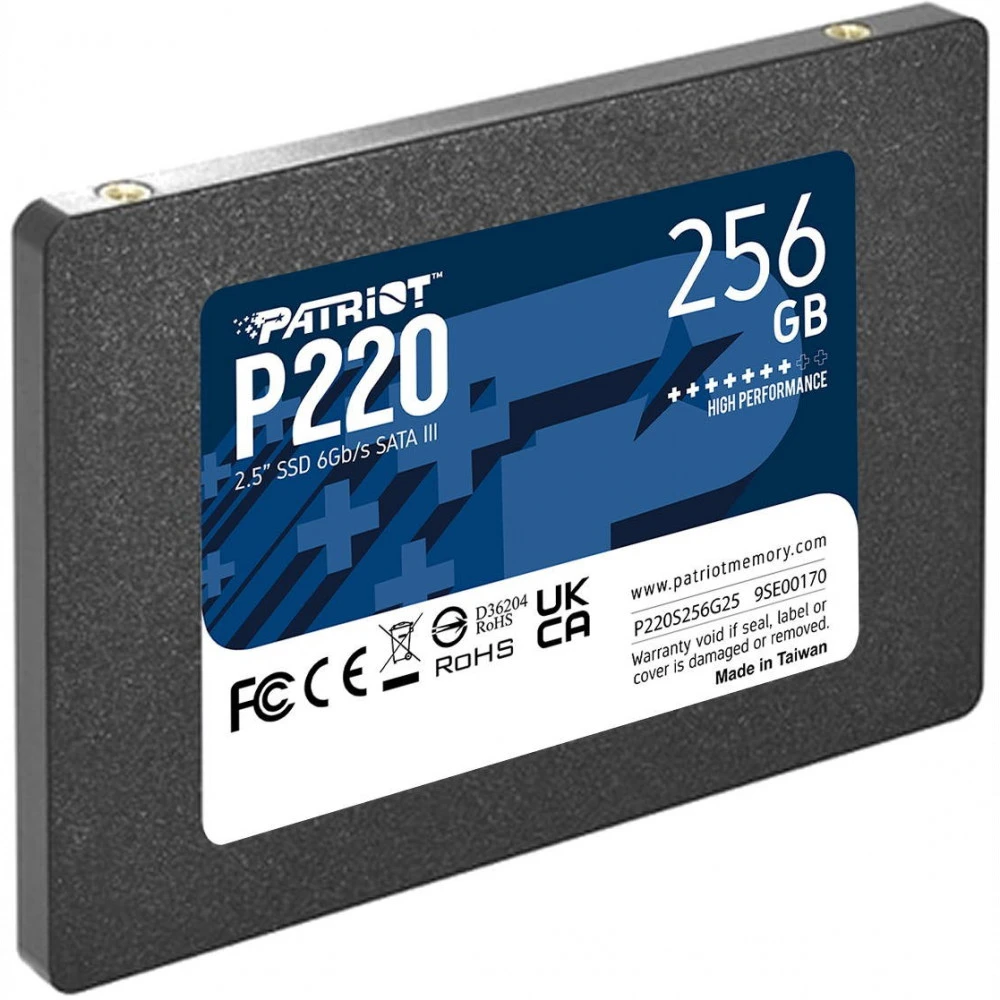 Жесткий диск Patriot P220 P220S256G25 SSD (твердотельные), 256 ГБ, 2.5 дюйма, SATA