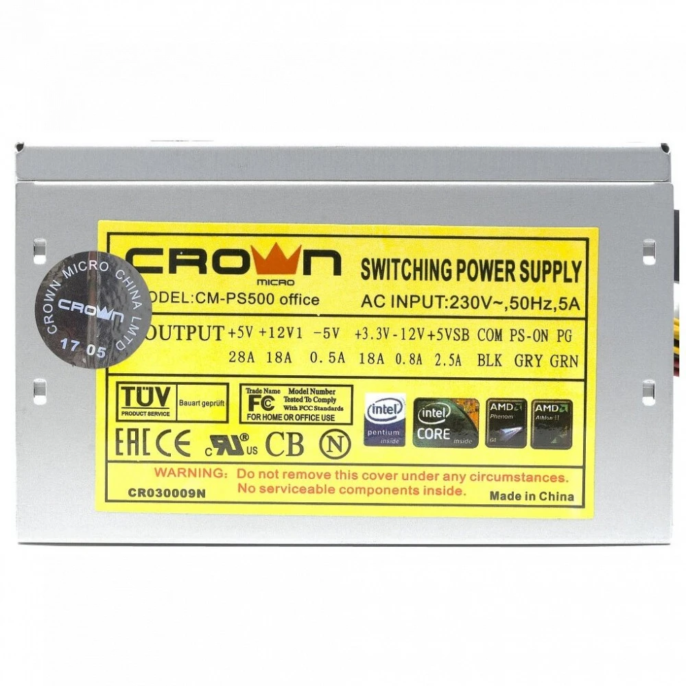 Блок питания CROWN micro CM-PS500W Office 500 Вт