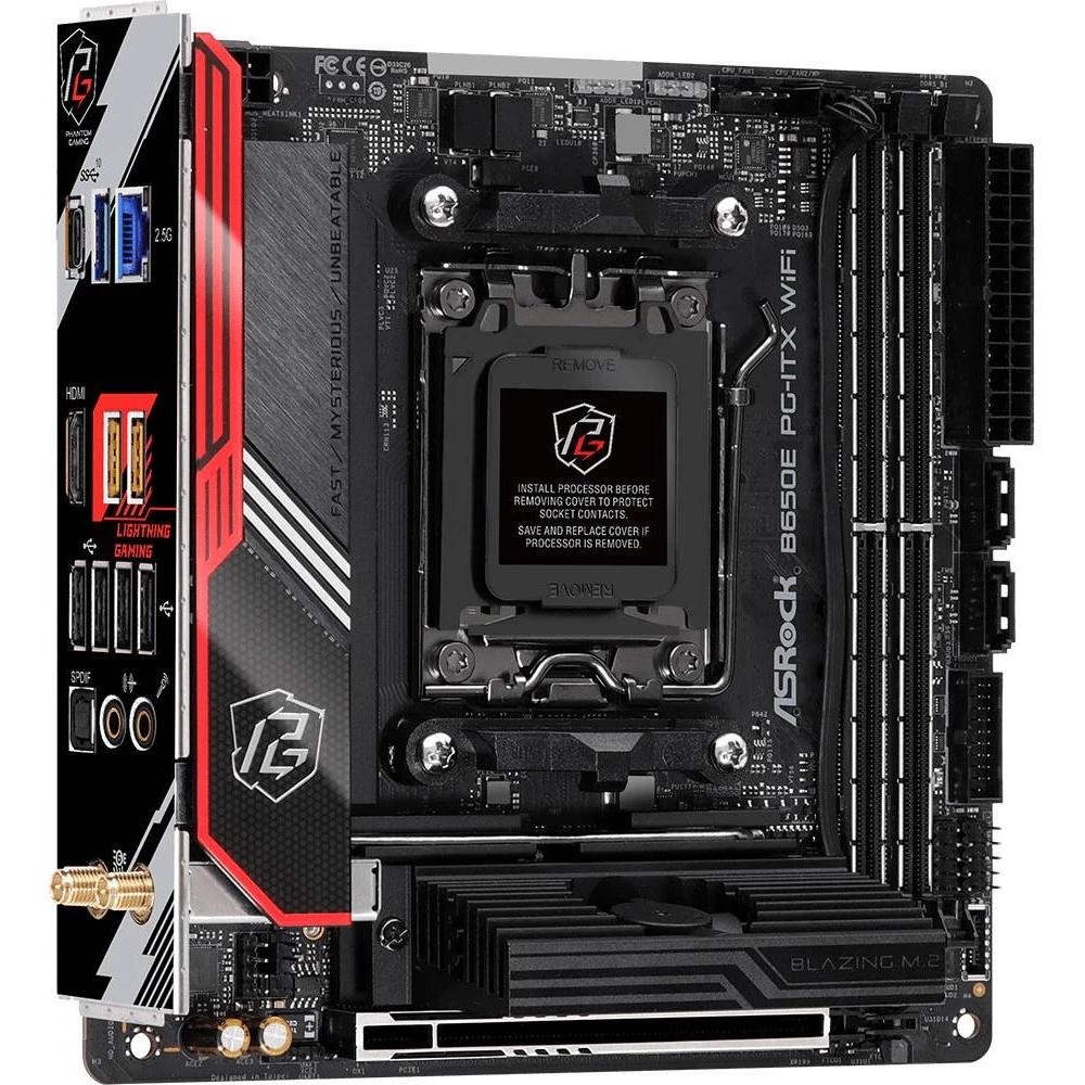 Материнская плата ASRock B650E PG-ITX WIFI Mini-ITX, AMD AM5