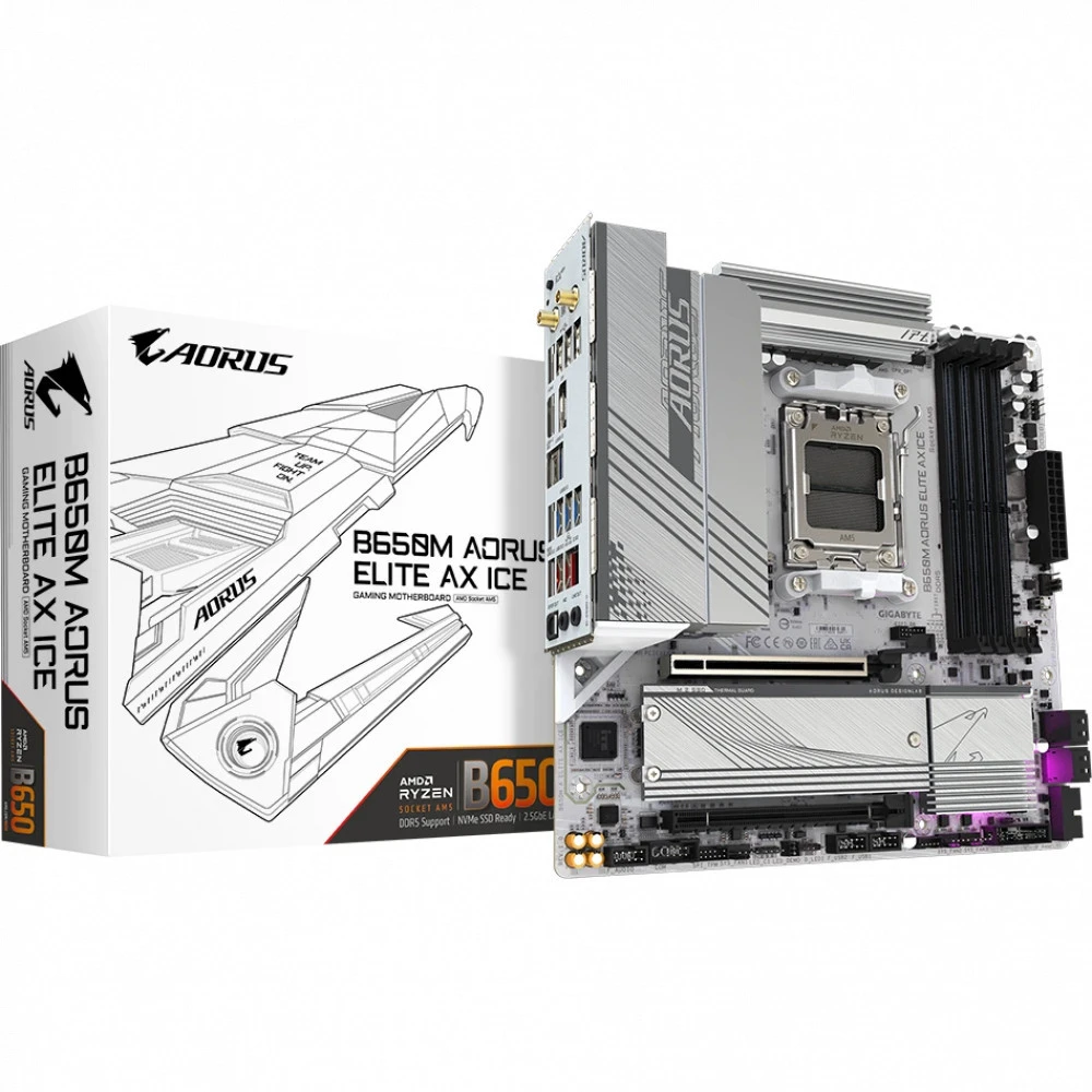 Материнская плата Asus B650M A ELITE AX ICE Mini-ATX, AMD AM5