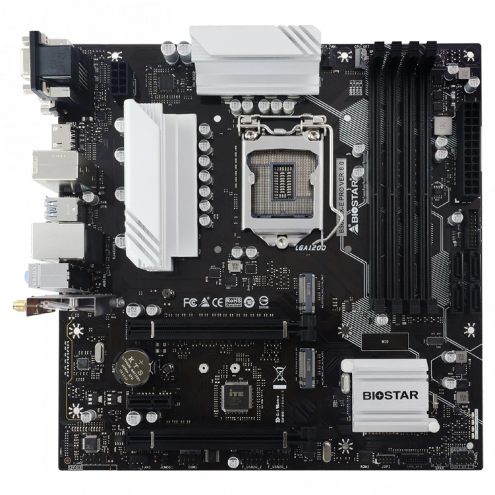 Материнская плата BIOSTAR B560 MXE PRO IB56CMHS Micro-ATX, LGA 1200