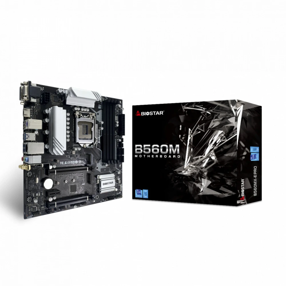 Материнская плата BIOSTAR B560 MXE PRO IB56CMHS Micro-ATX, LGA 1200