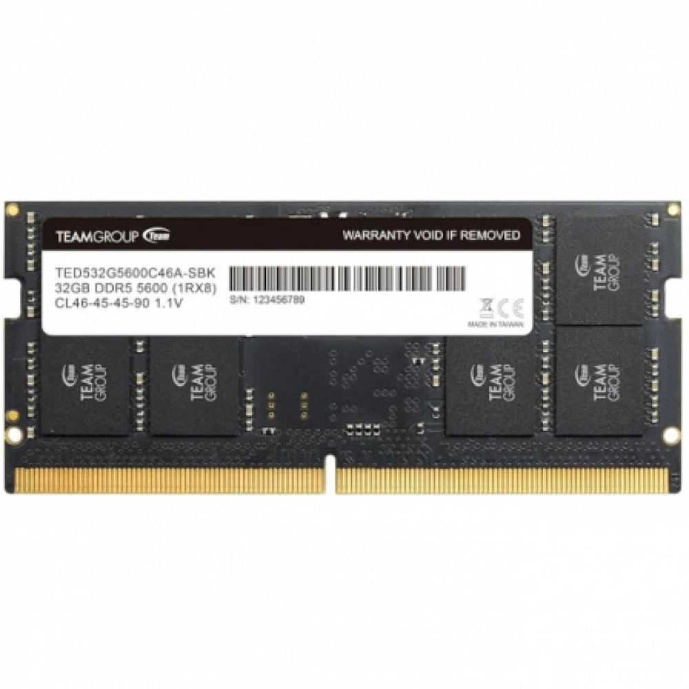 ОЗУ Team Group TED532G5600C46A-S01 SO-DIMM, DDR5, 32 Гб, 5600 МГц