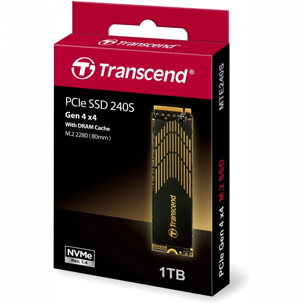 Жесткий диск Transcend MTE250S TS1TMTE250S SSD (твердотельные), 1 ТБ, M.2, PCIe