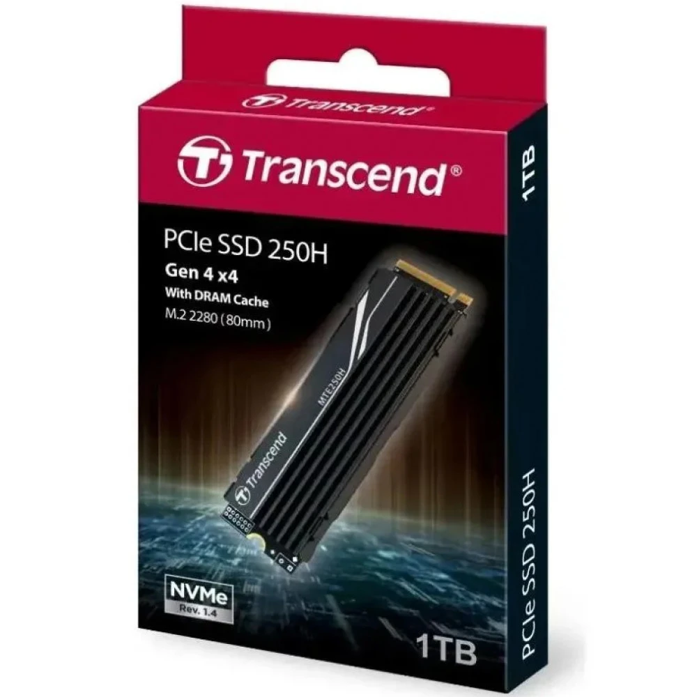 Жесткий диск Transcend MTE250H TS1TMTE250H SSD (твердотельные), 1 ТБ, M.2, PCIe