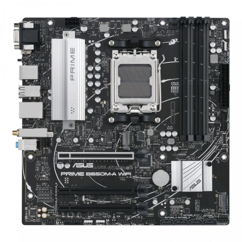 Материнская плата Asus Prime B650M-A WiFi 90MB1C00-M0EAY0 Micro-ATX, AMD AM5