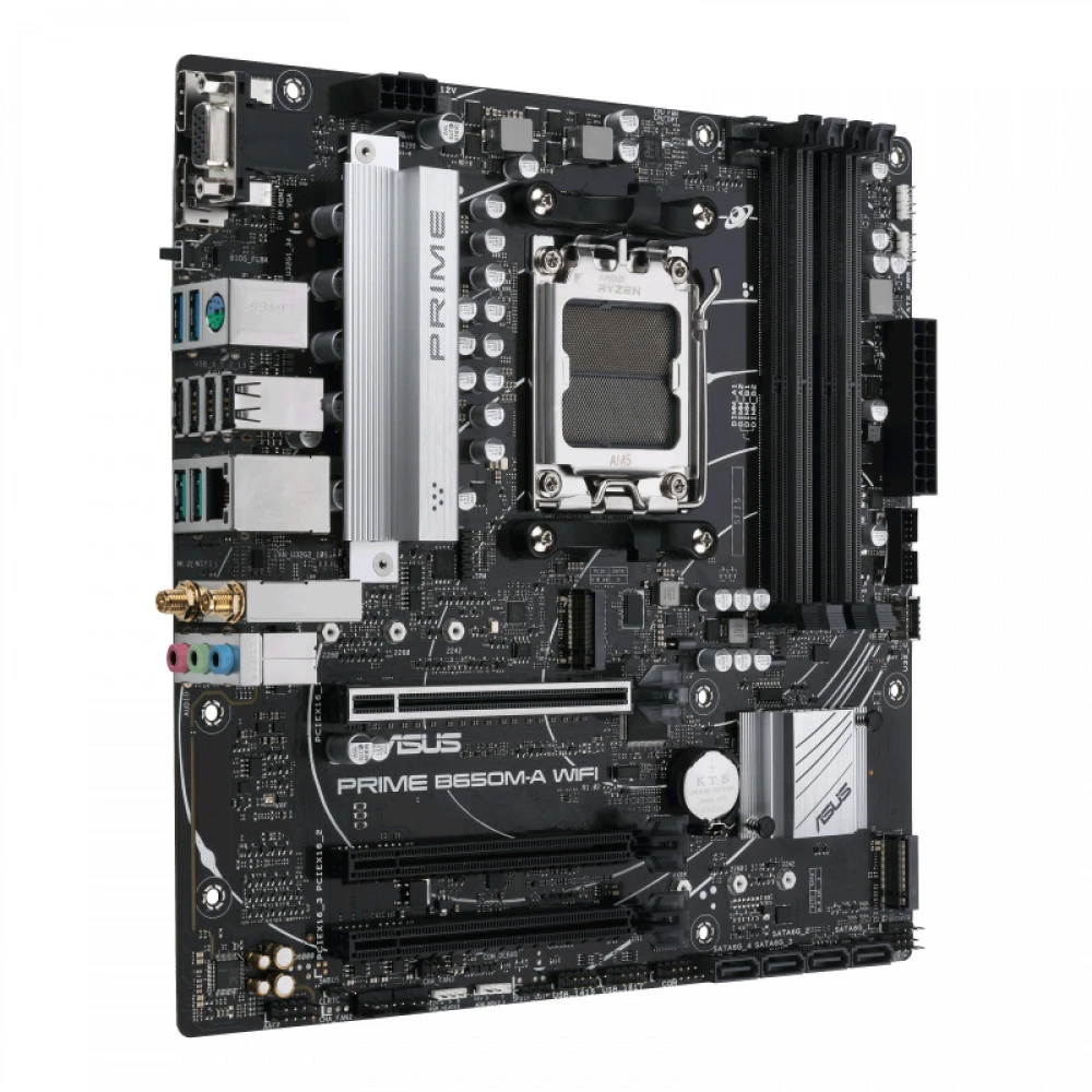 Материнская плата Asus Prime B650M-A WiFi 90MB1C00-M0EAY0 Micro-ATX, AMD AM5