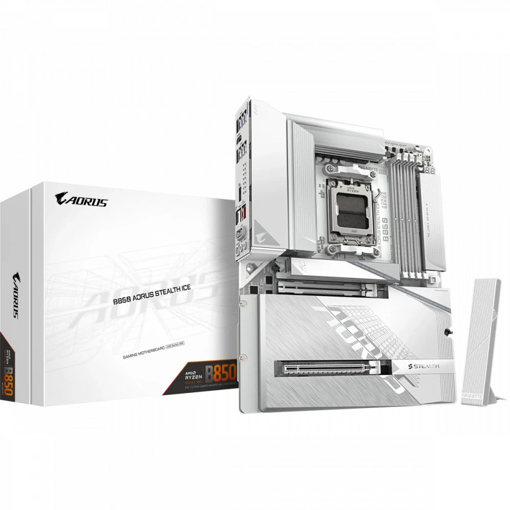 Материнская плата Gigabyte B850 AORUS STEALTH ICE (REV 1.0) ATX, AMD AM5