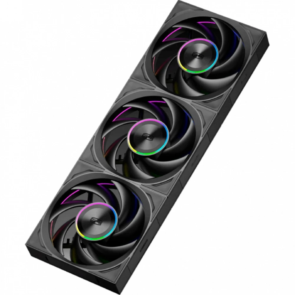 Система охлаждения PCcooler F7 X120 ARGB Black (3 шт.) F7 X120 ARGB BK 3IN1 Для системного блока