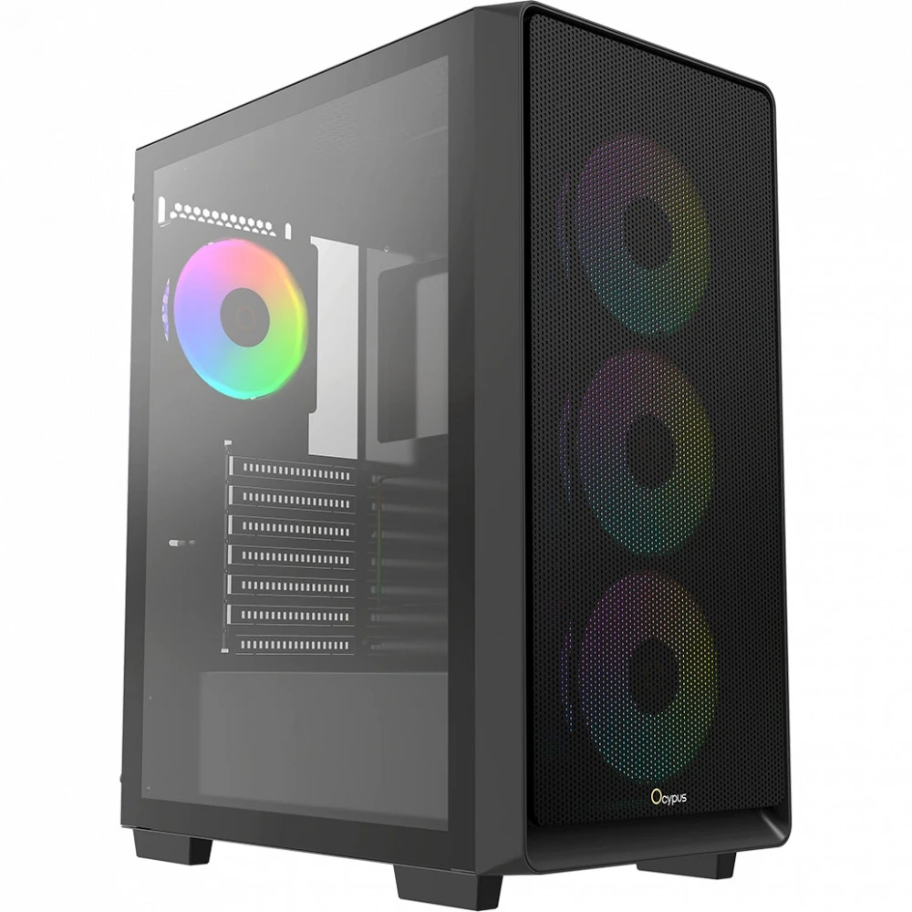 Корпус Ocypus C60 BK ARGB Gamma-C60-BKG400XX-GL Mid-Tower