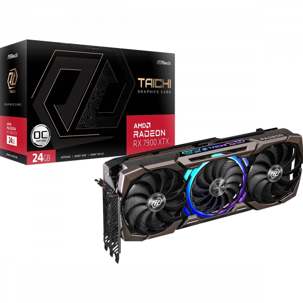 Видеокарта ASRock RX 7900 XTX Taichi 24GB OC RX7900XTX TC 24GO 24 ГБ